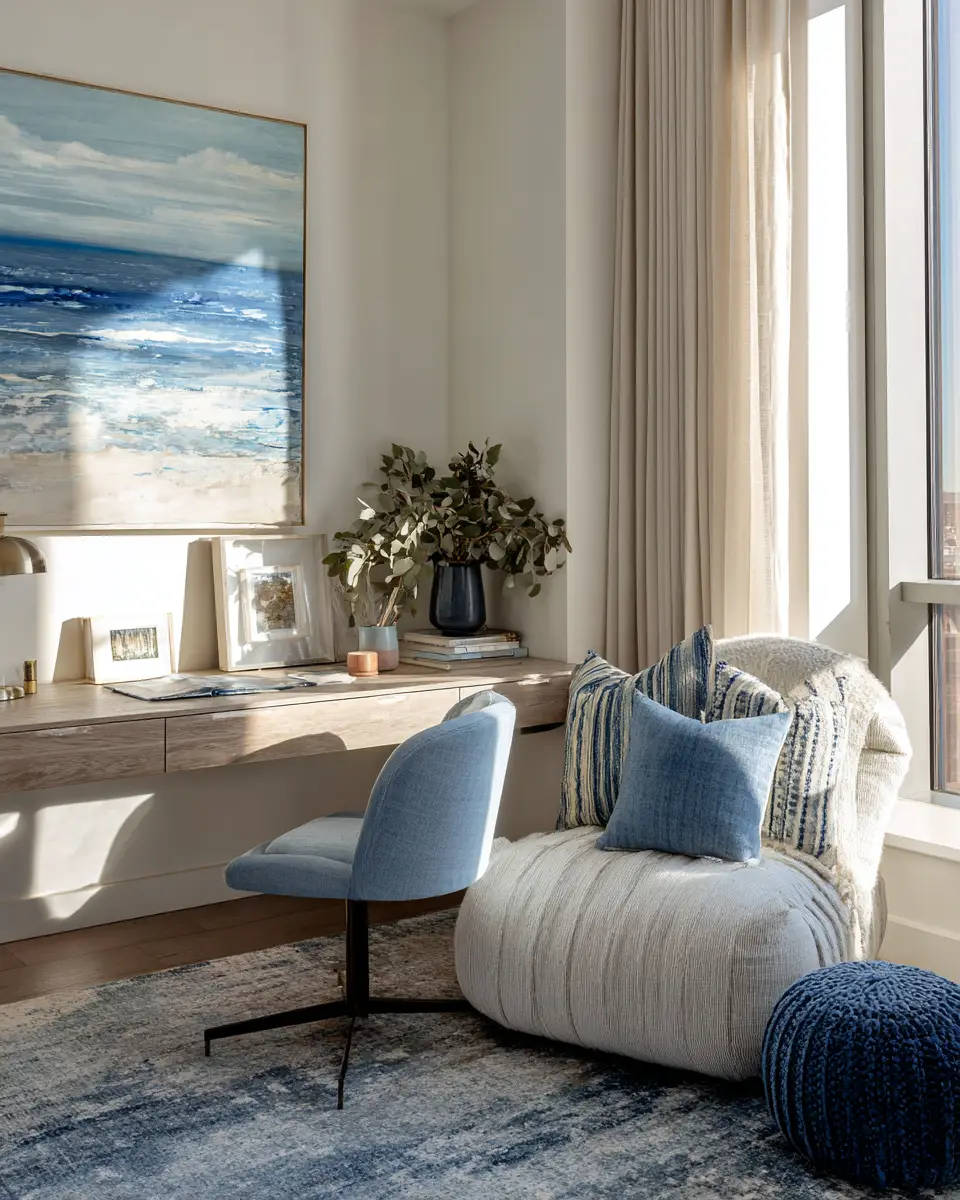 Apartment Coastal Home Office Decor Ideas