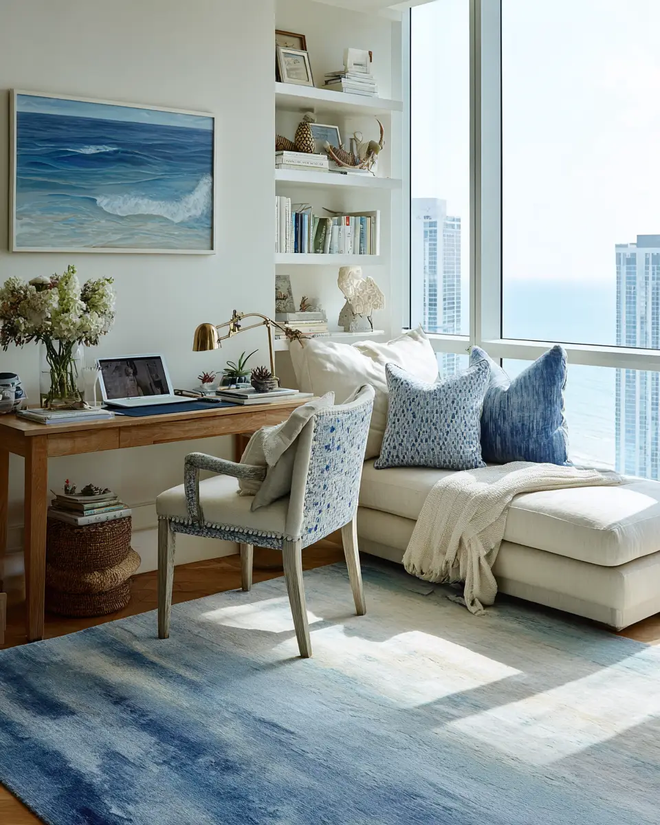 Apartment Coastal Home Office Decor Ideas