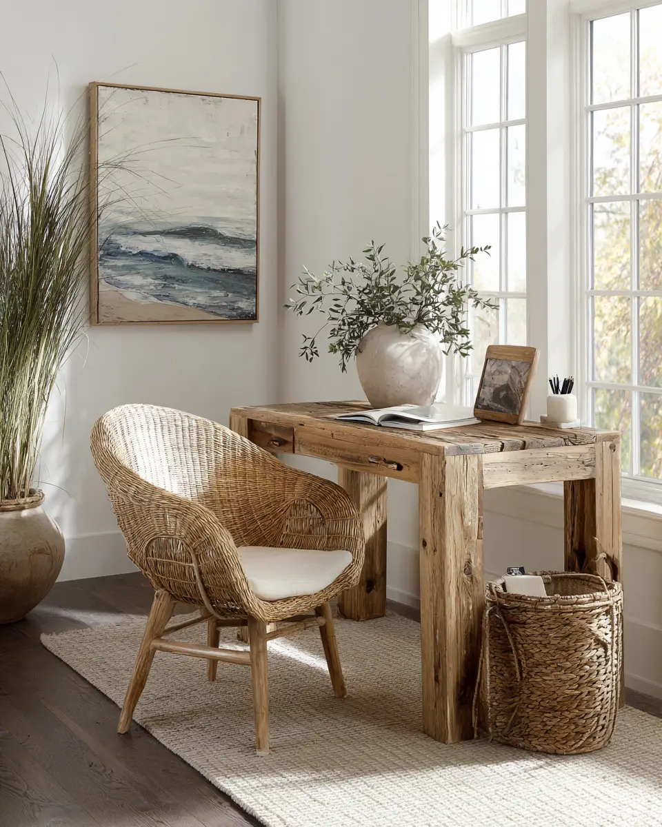 Apartment Coastal Home Office Decor Ideas