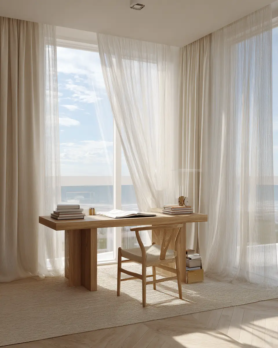 Apartment Coastal Home Office Decor Ideas