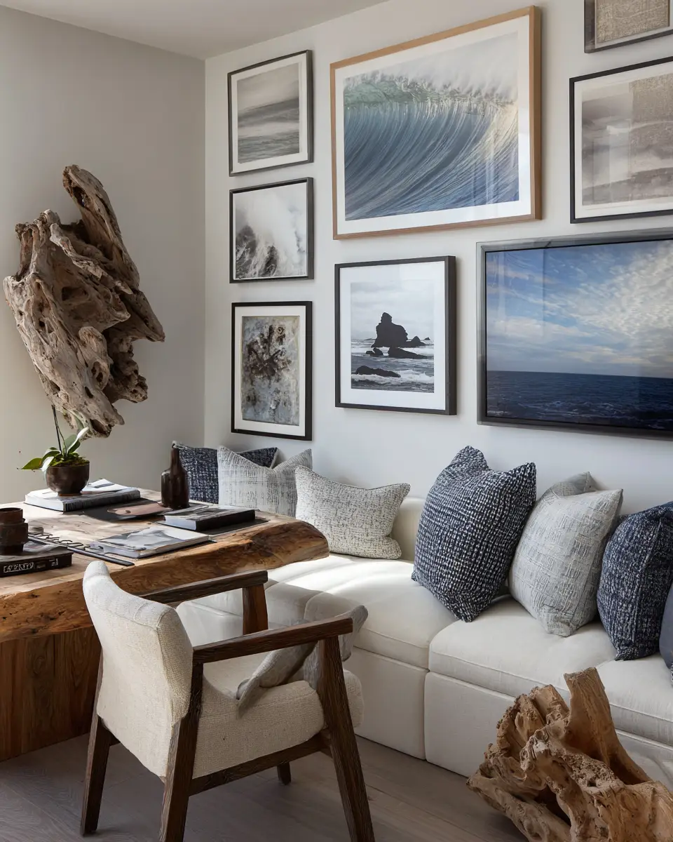 Apartment Coastal Home Office Decor Ideas