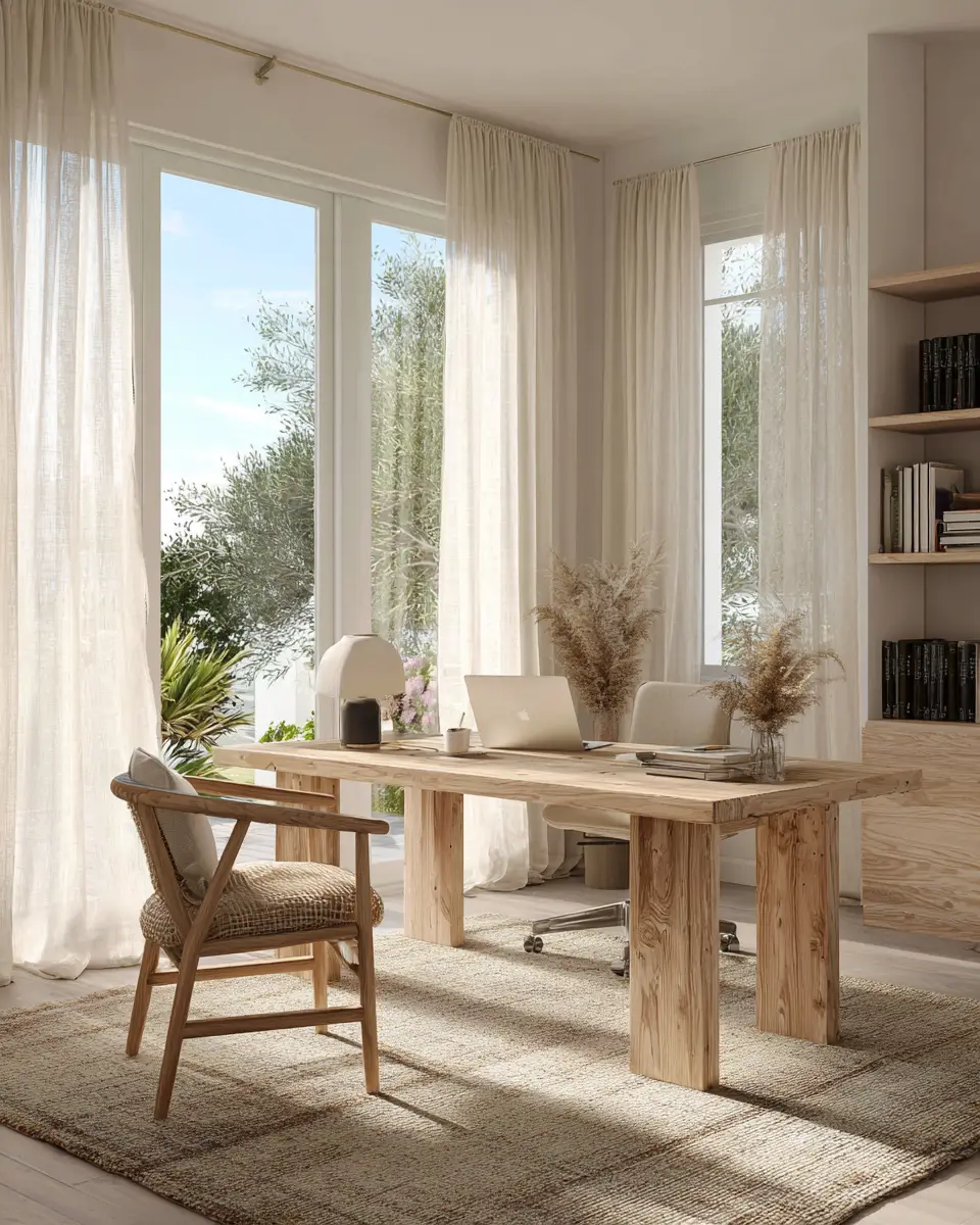 Apartment Coastal Home Office Decor Ideas