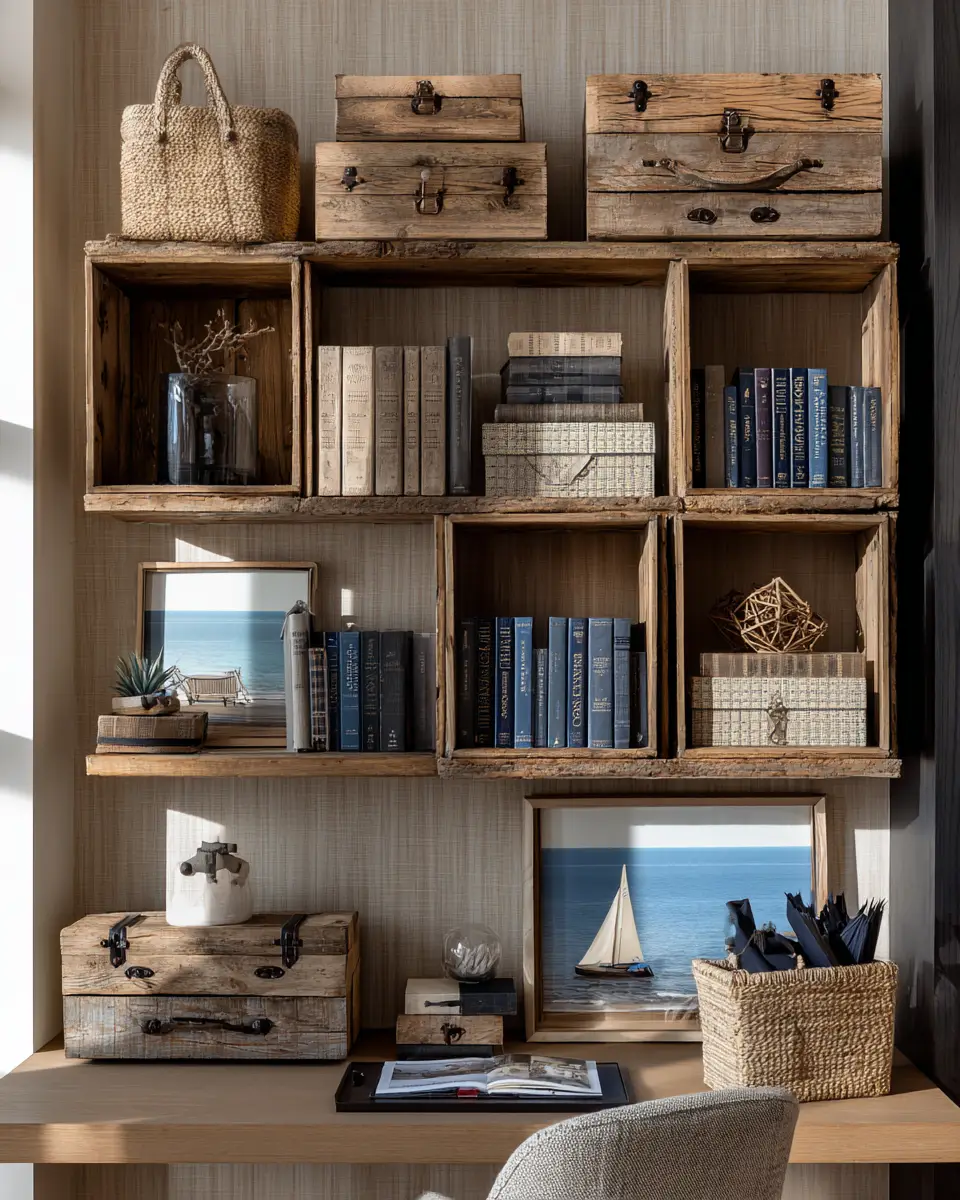 Apartment Coastal Home Office Decor Ideas