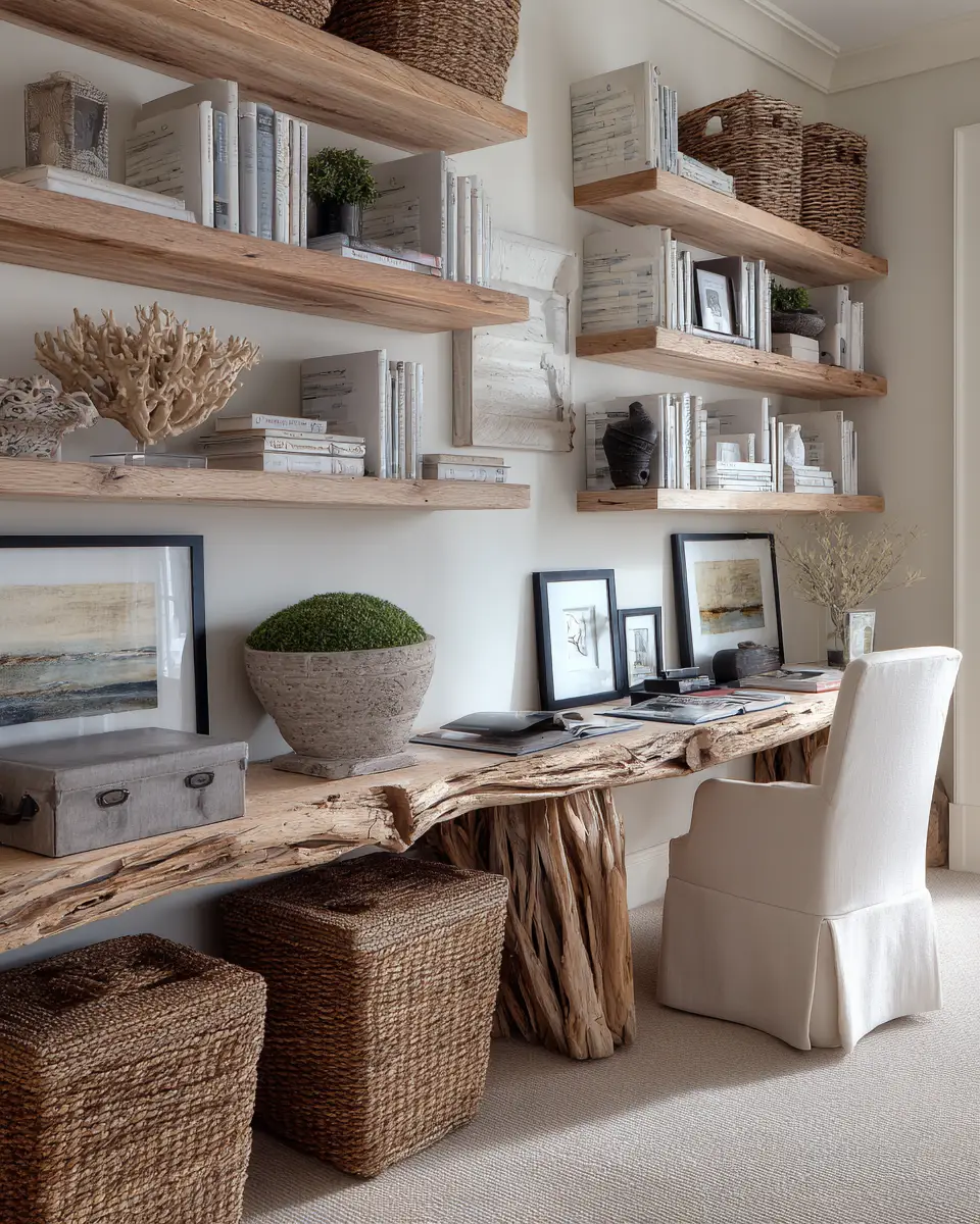 Apartment Coastal Home Office Decor Ideas