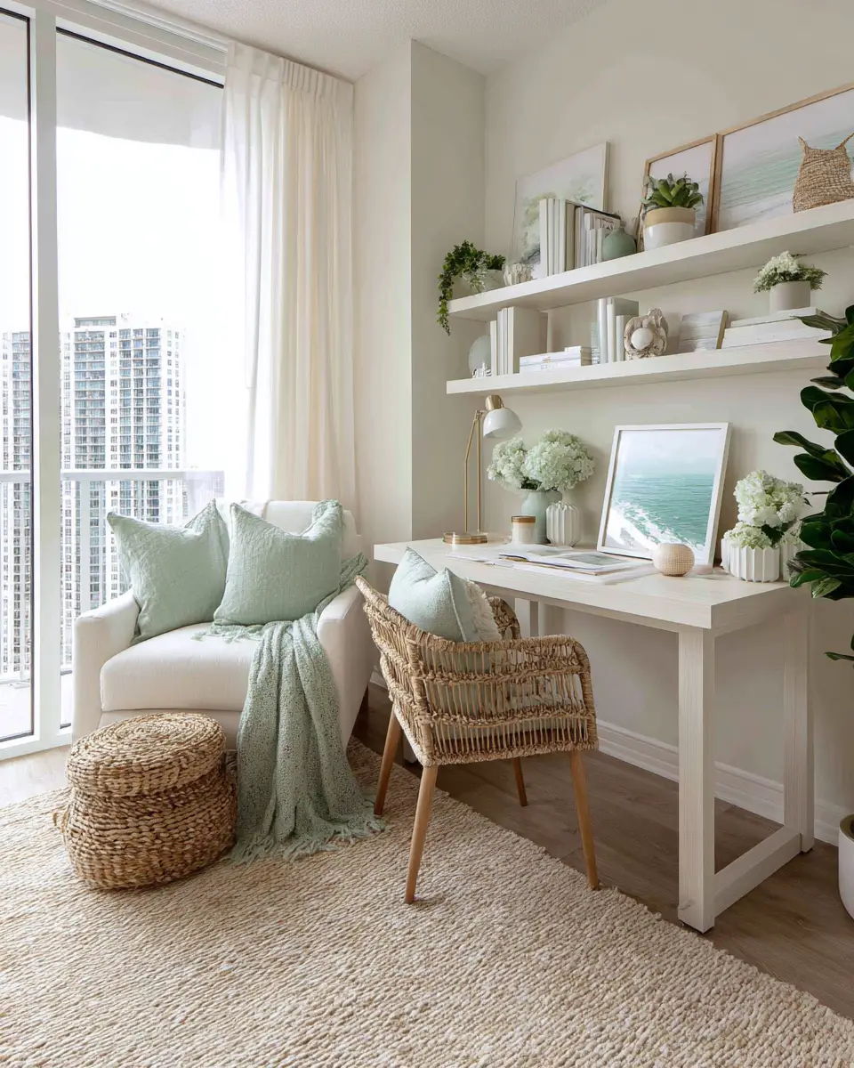 Apartment Coastal Home Office Decor Ideas