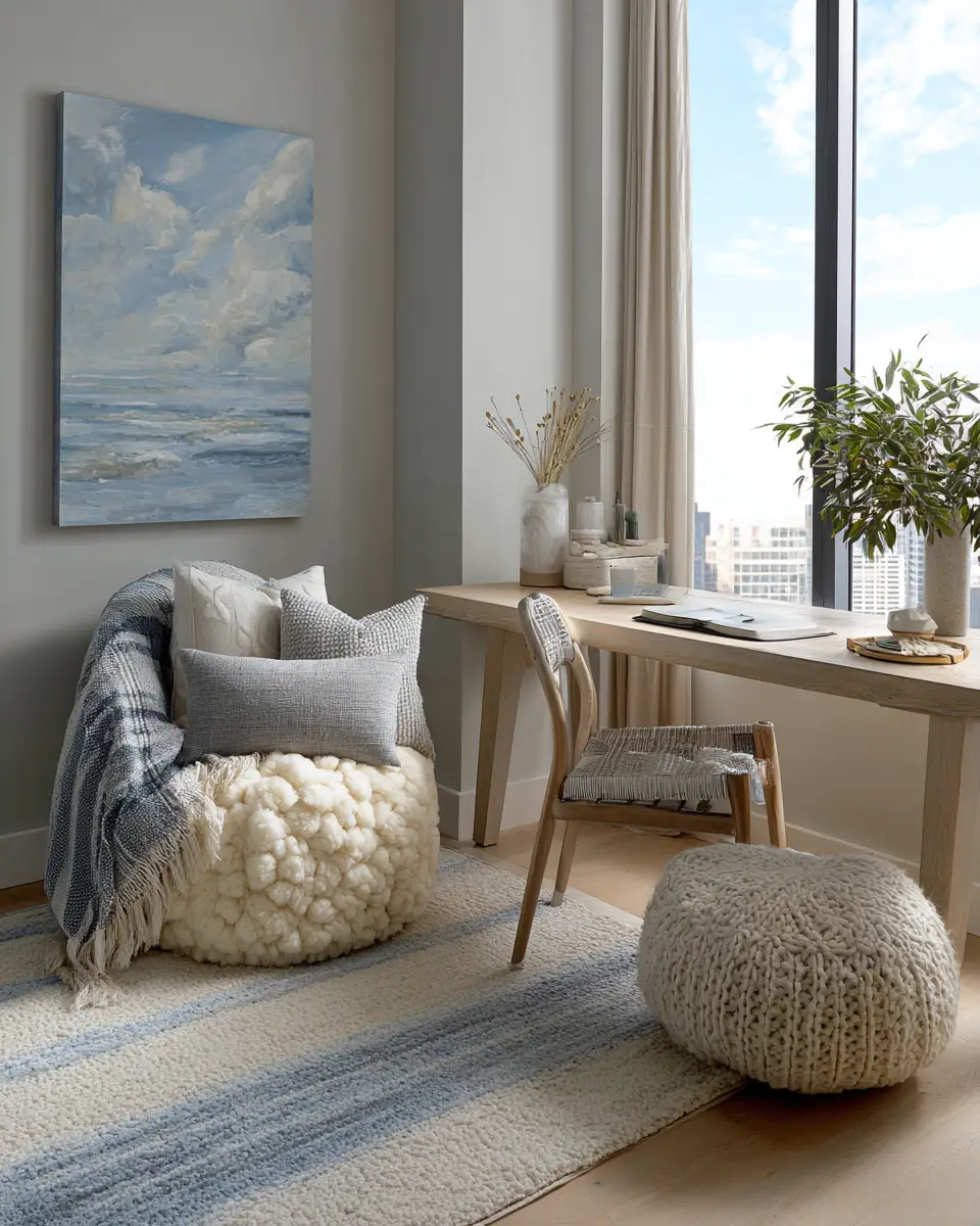 Apartment Coastal Home Office Decor Ideas