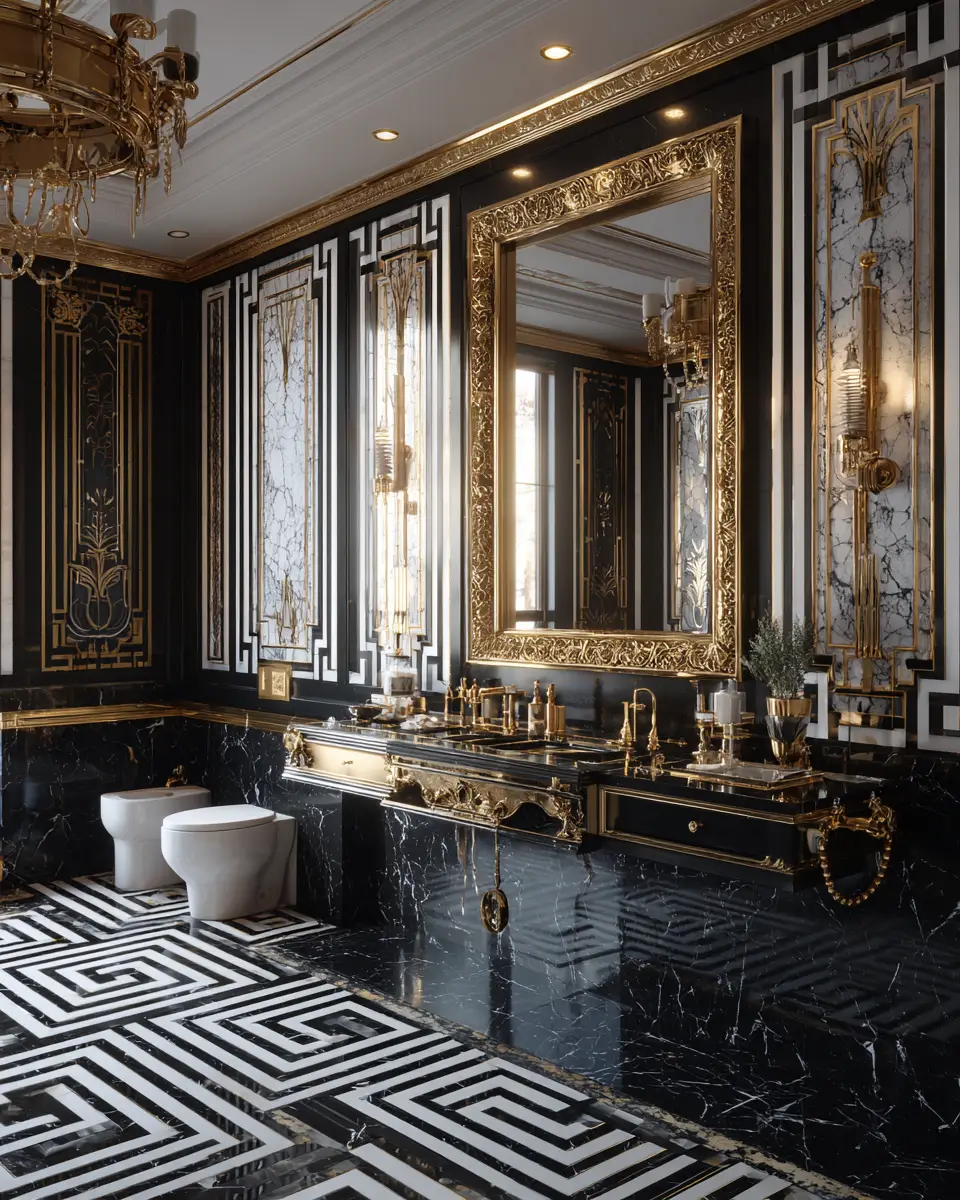 Art Deco Bathroom Decor Ideas