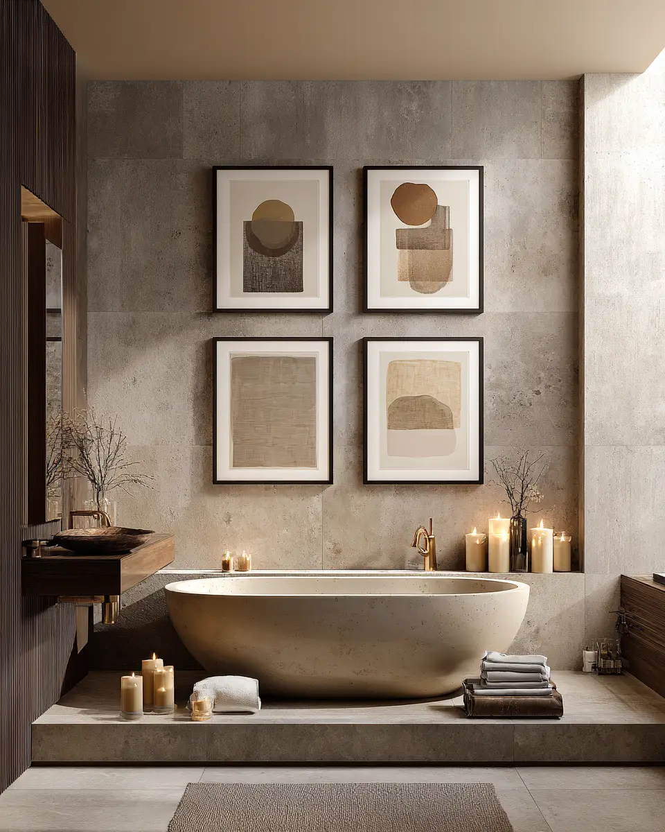 Beige Bathroom Decor Ideas - Featured