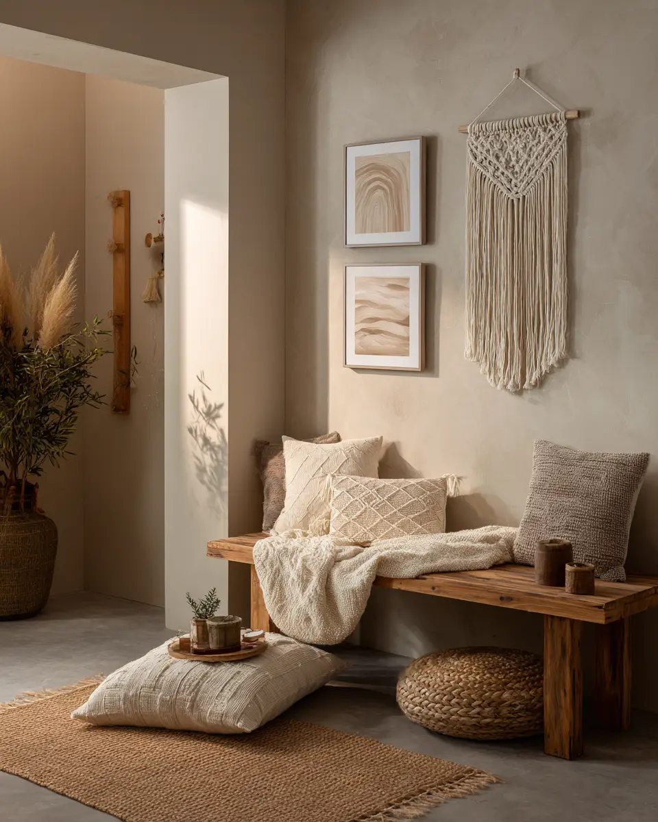 Beige Boho Garage Decor Ideas