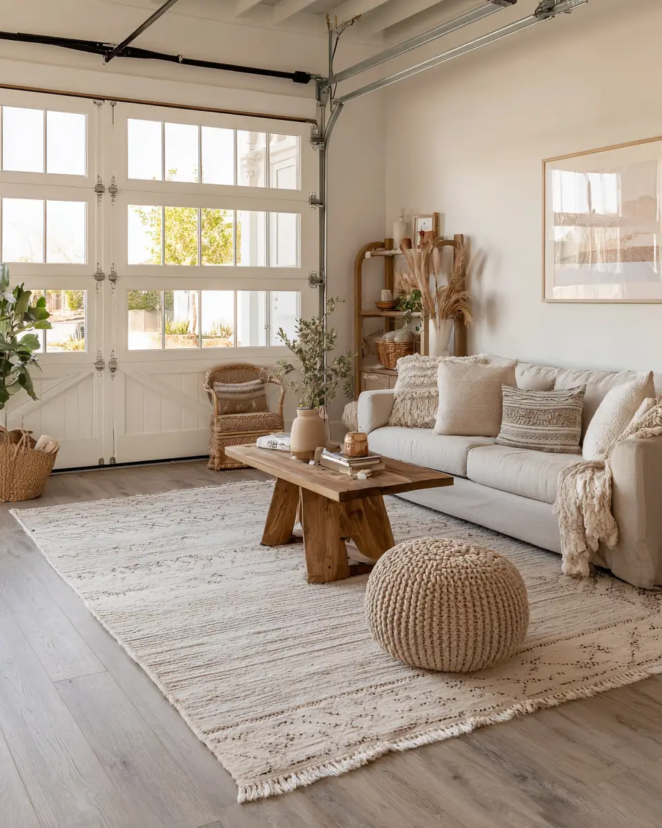 Beige Boho Garage Decor Ideas