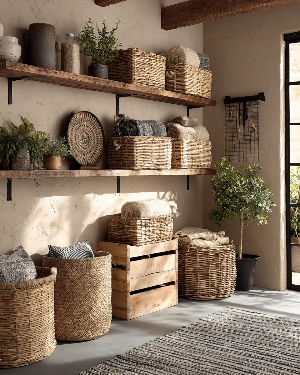 Beige Boho Garage Decor Ideas