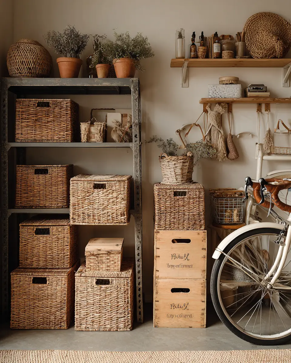 Beige Boho Garage Decor Ideas