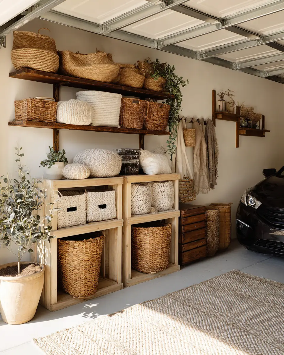 Beige Boho Garage Decor Ideas