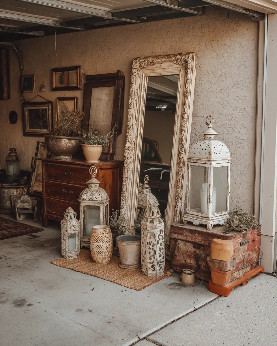 Beige Boho Garage Decor Ideas