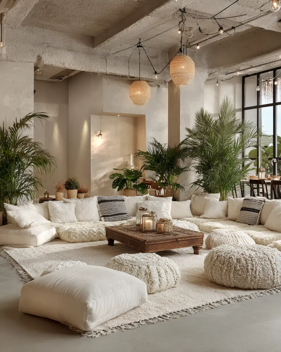 Beige Boho Garage Decor Ideas