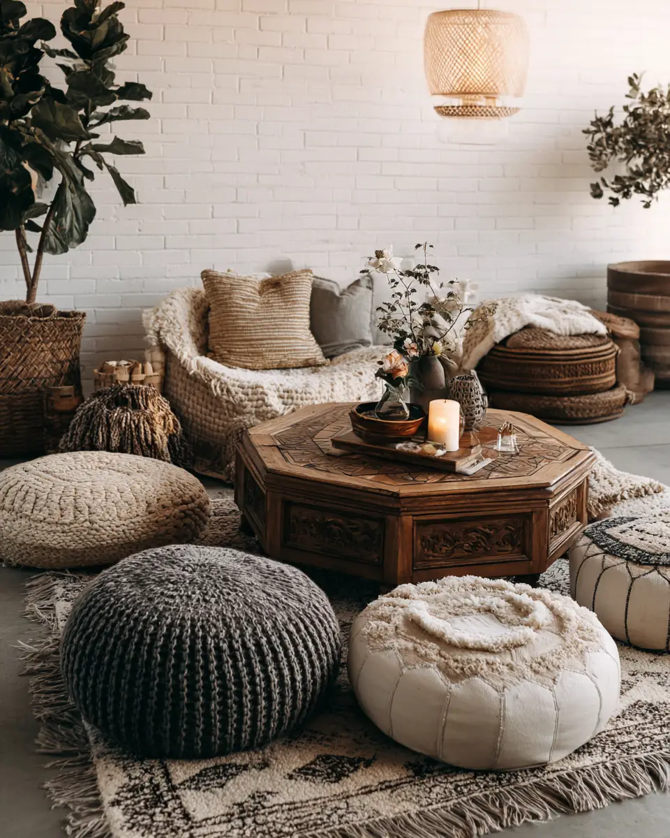 Beige Boho Garage Decor Ideas