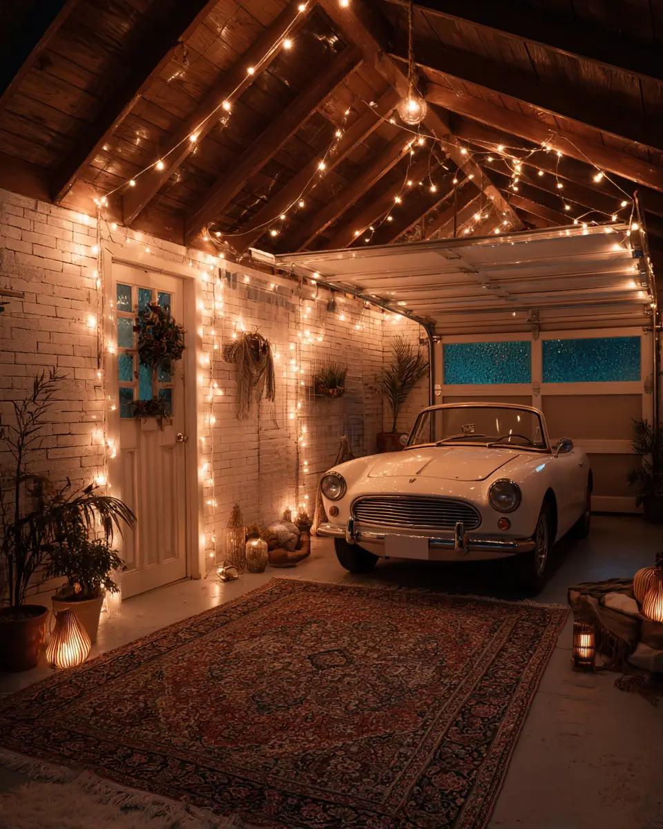Beige Boho Garage Decor Ideas