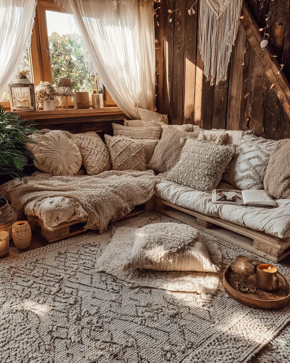 Beige Boho Garage Decor Ideas