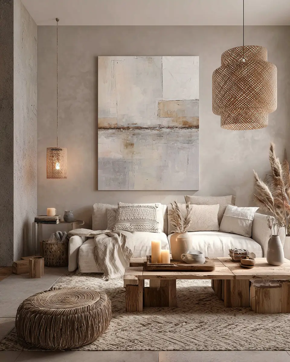 Beige Boho Garage Decor Ideas