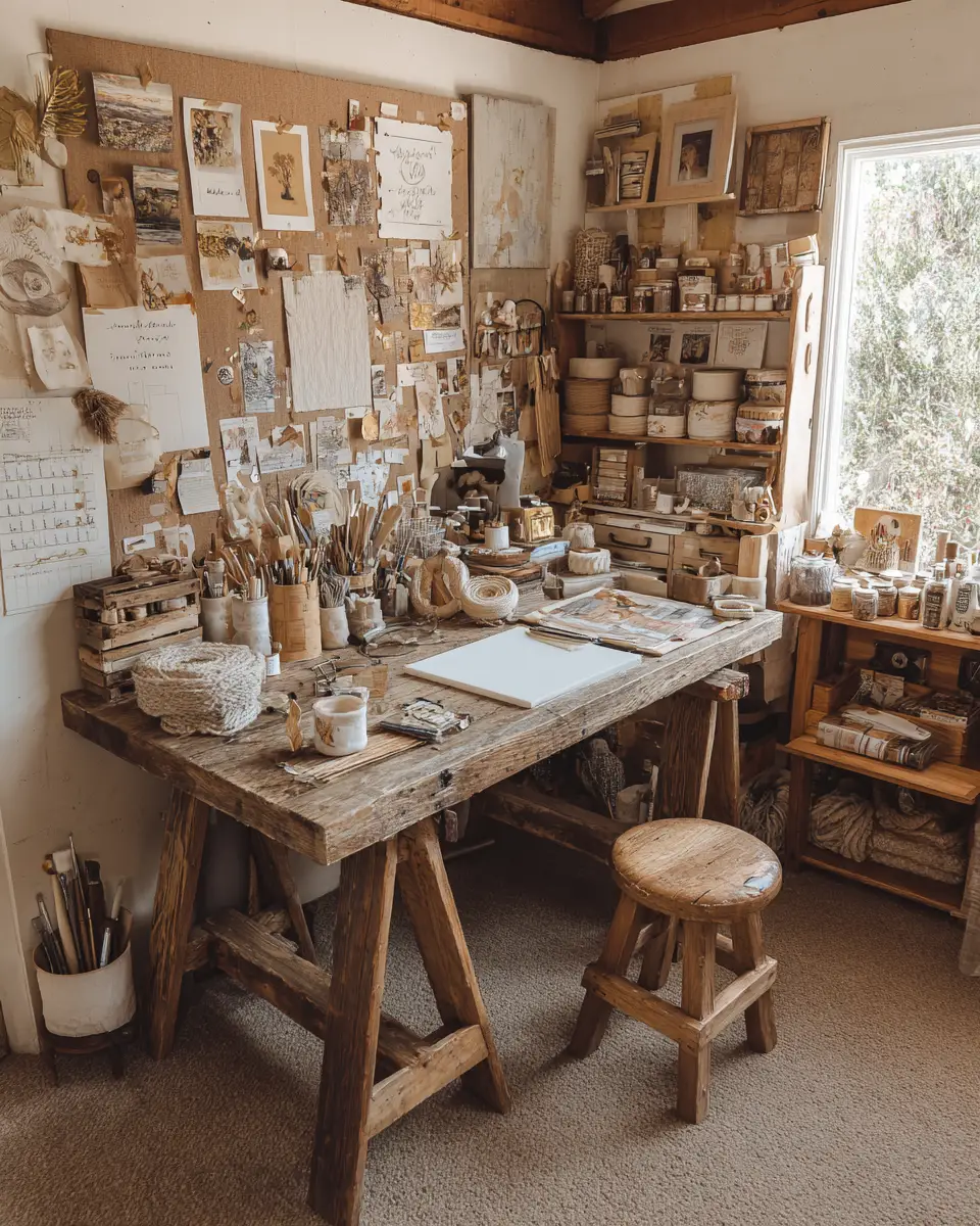 Beige Boho Garage Decor Ideas