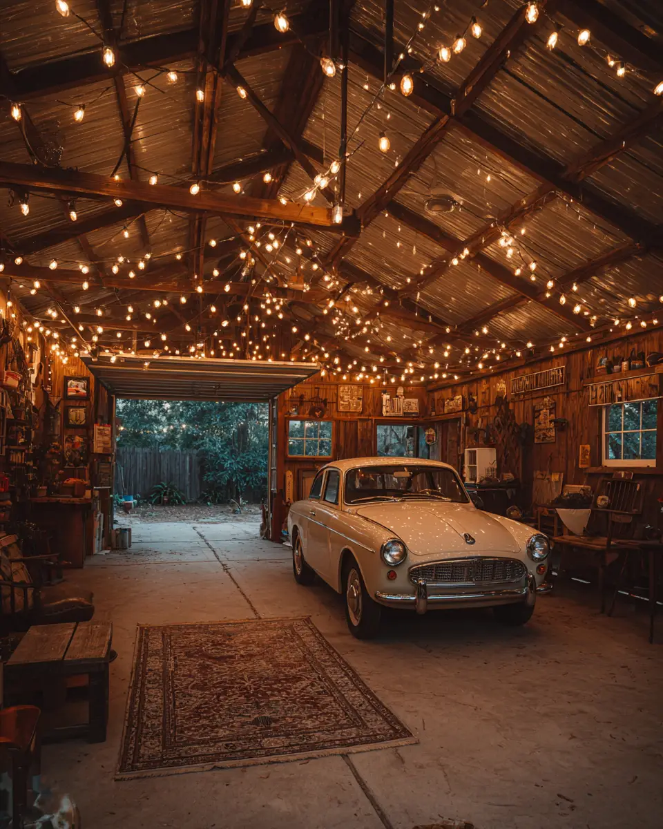 Beige Boho Garage Decor Ideas