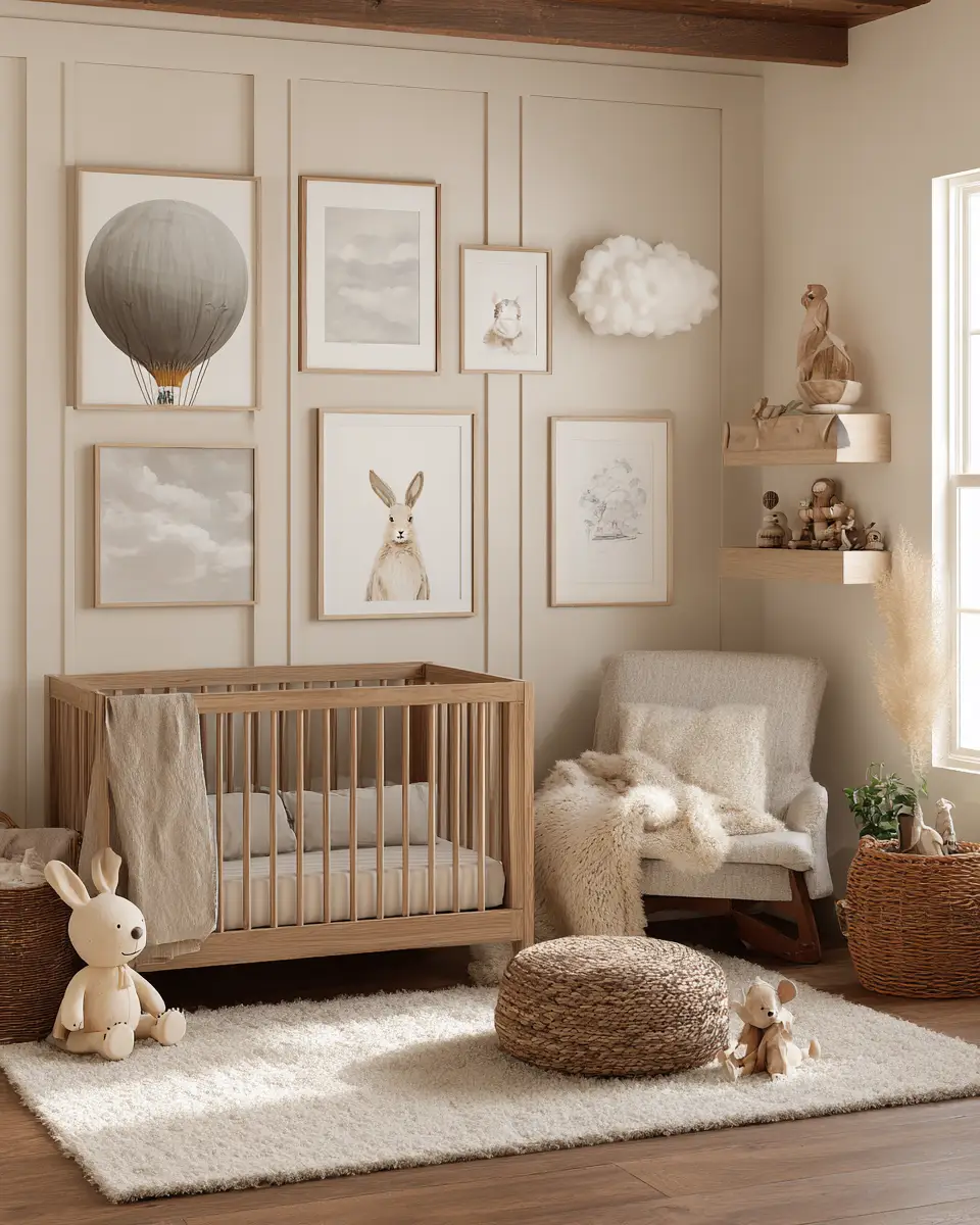 Beige Classic Nursery Decor Ideas