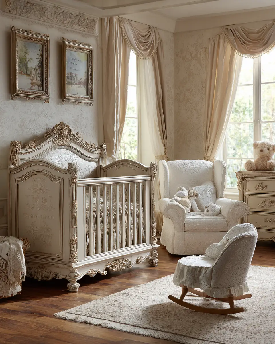 Beige Classic Nursery Decor Ideas