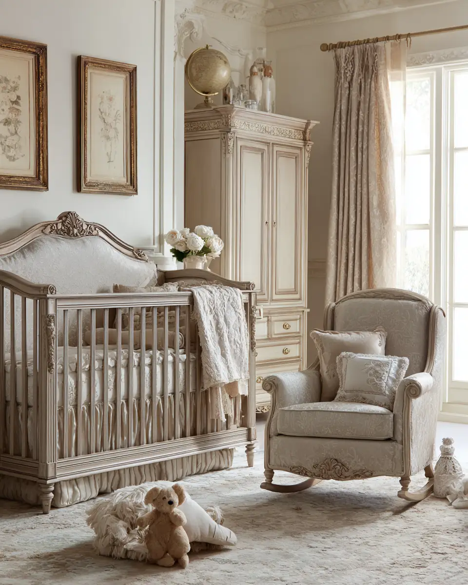 Beige Classic Nursery Decor Ideas