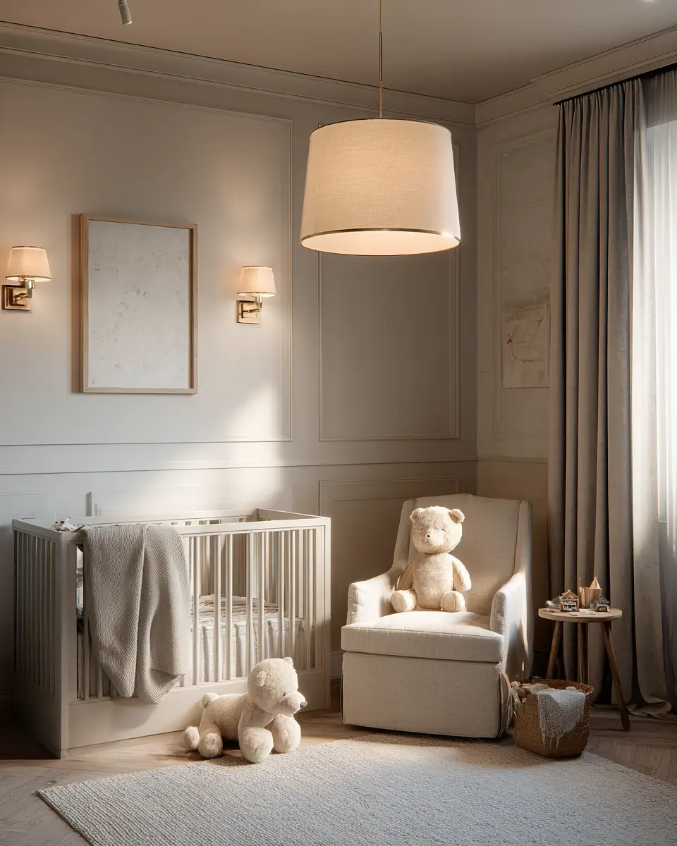 Beige Classic Nursery Decor Ideas