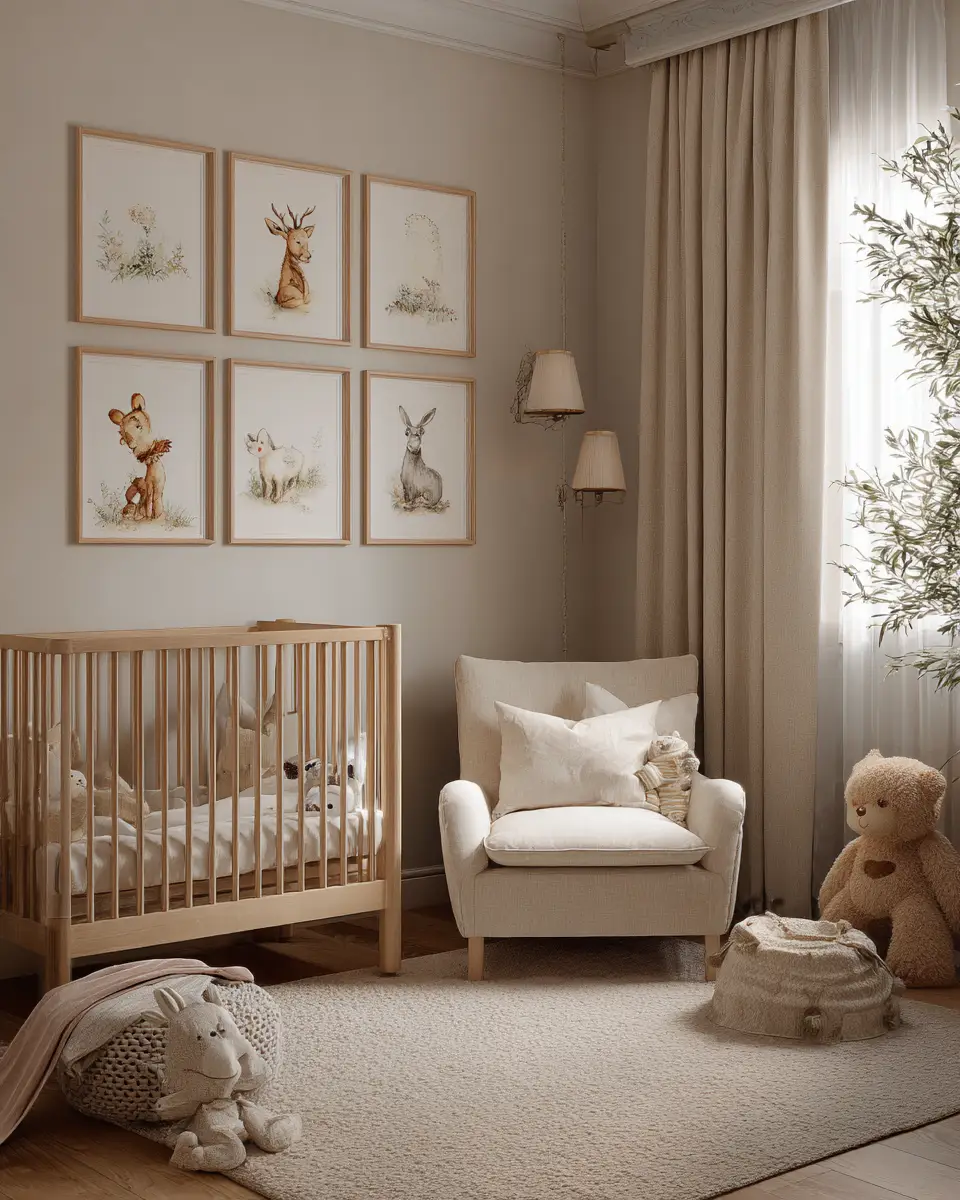 Beige Classic Nursery Decor Ideas