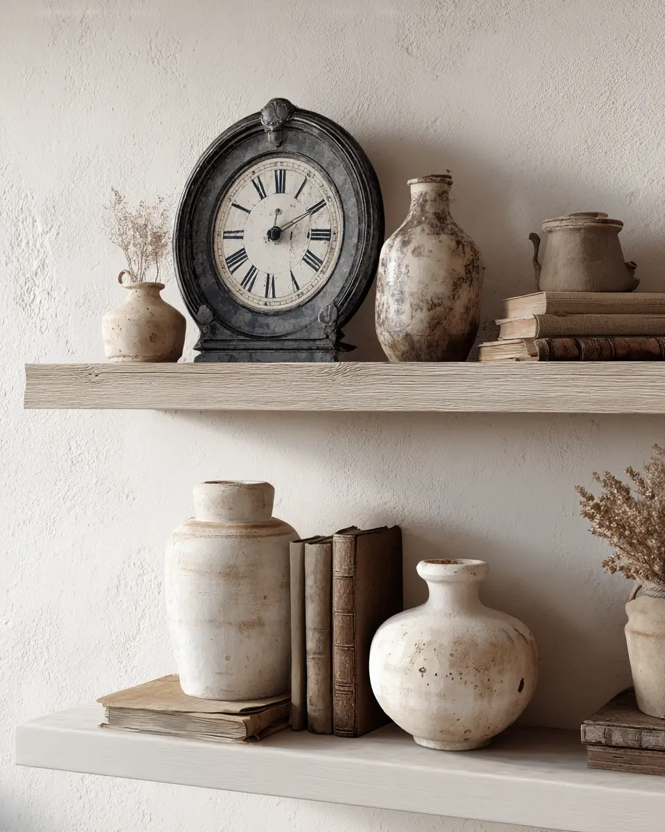 Beige Farmhouse Living Room Decor Ideas