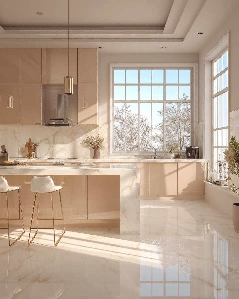 Beige Kitchen Decor Ideas - Featured