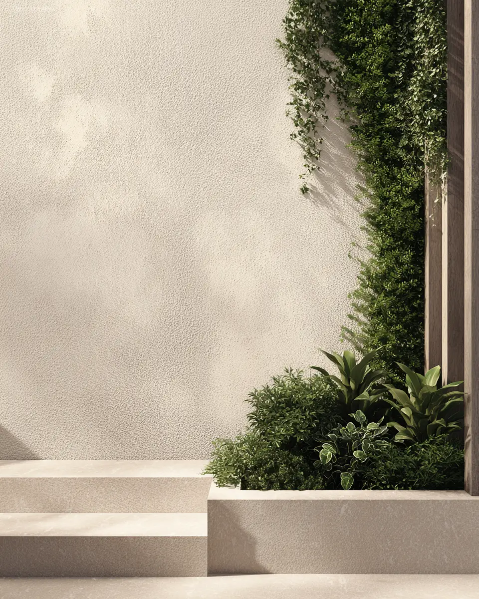 Beige Minimalist Balcony Decor Ideas