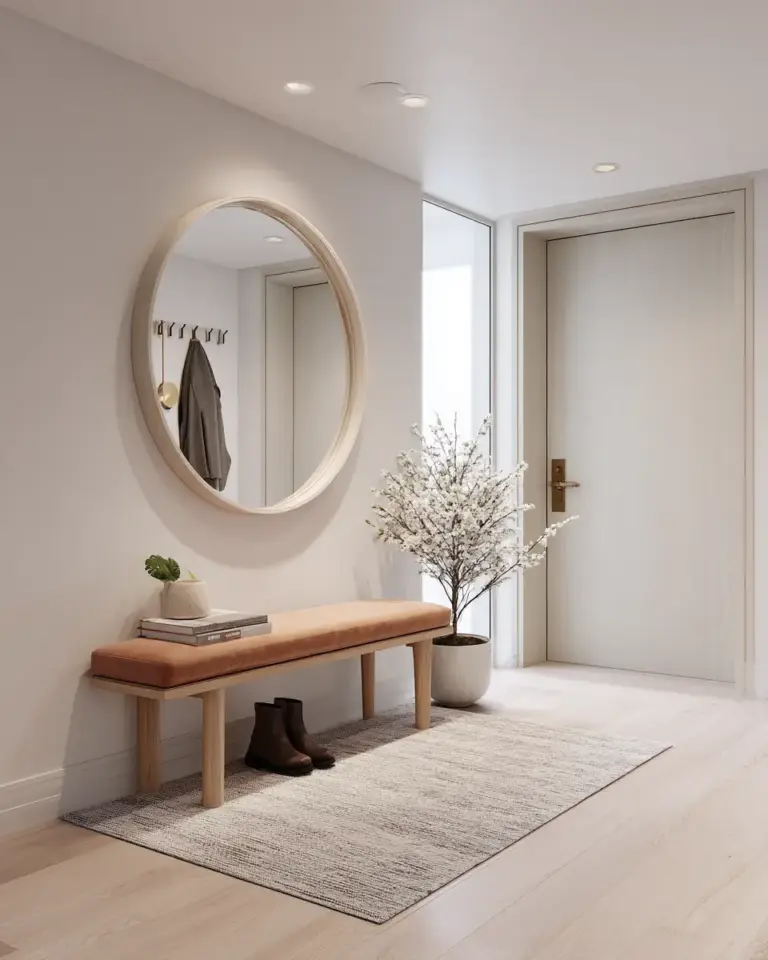 Beige Minimalist Entryway Decor Ideas - Featured