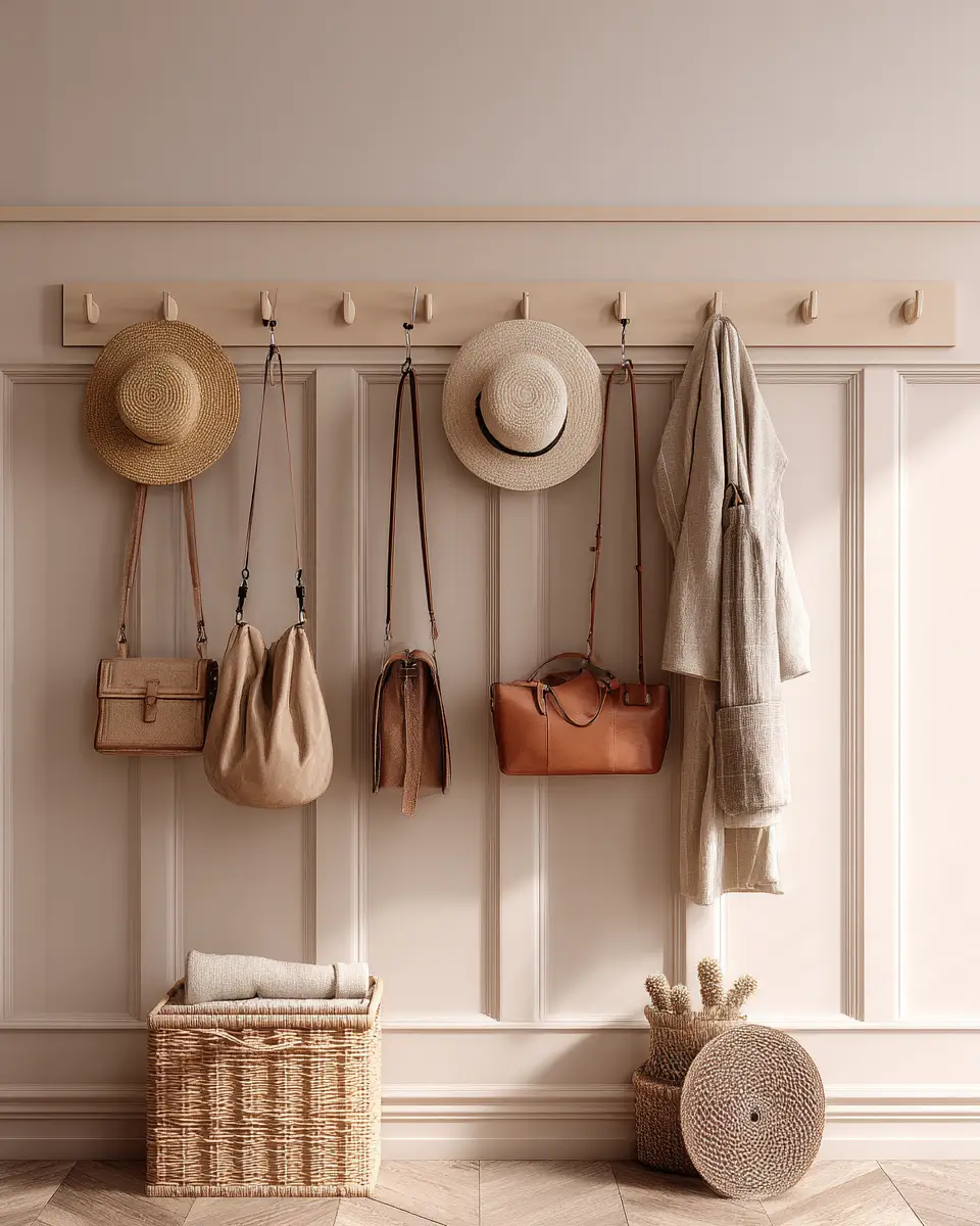 Beige Minimalist Entryway Decor Ideas