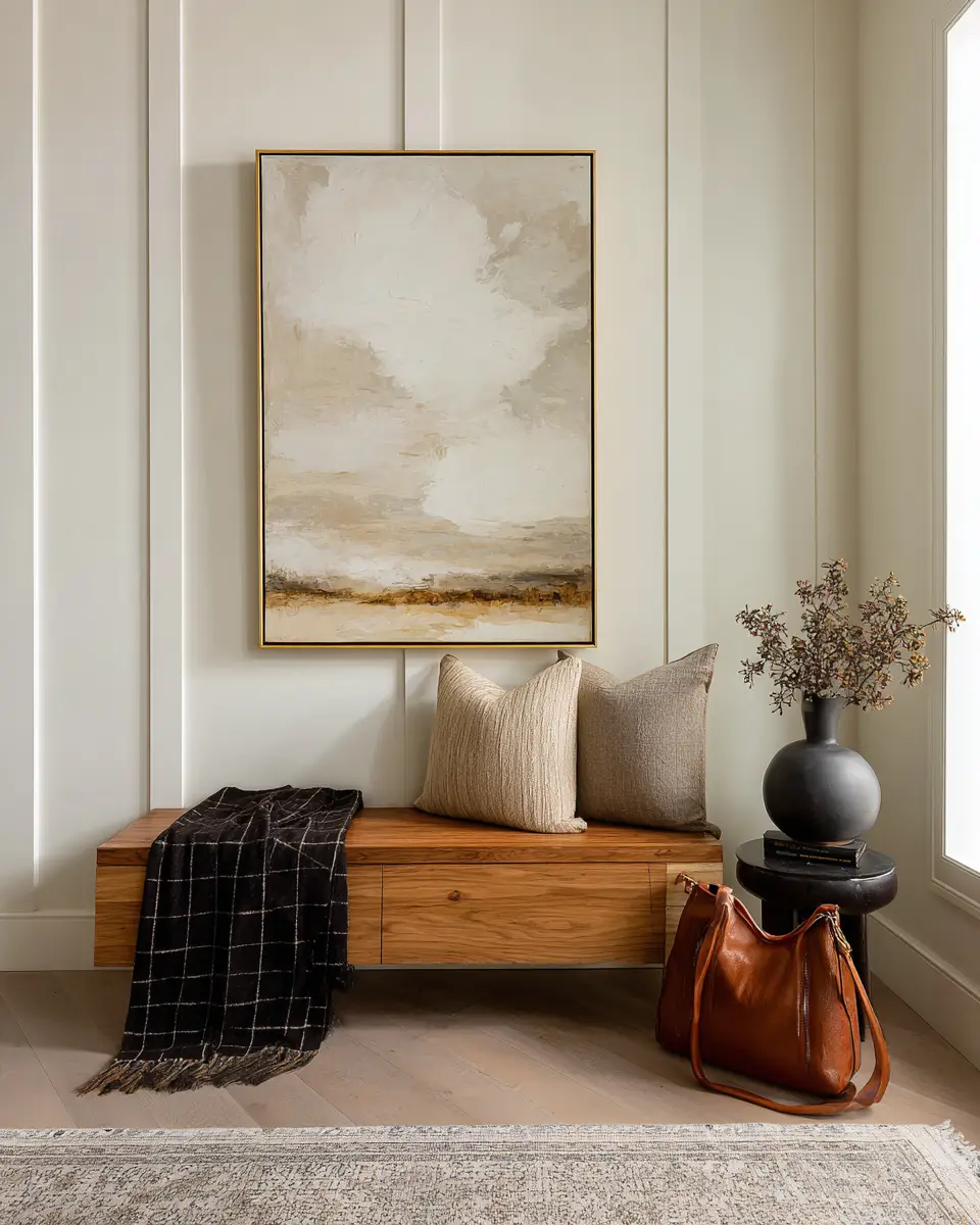 Beige Minimalist Entryway Decor Ideas