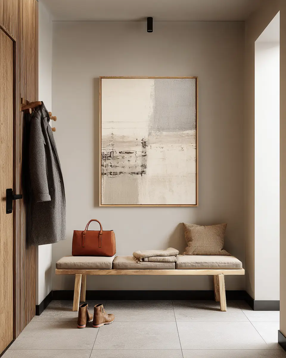 Beige Minimalist Entryway Decor Ideas