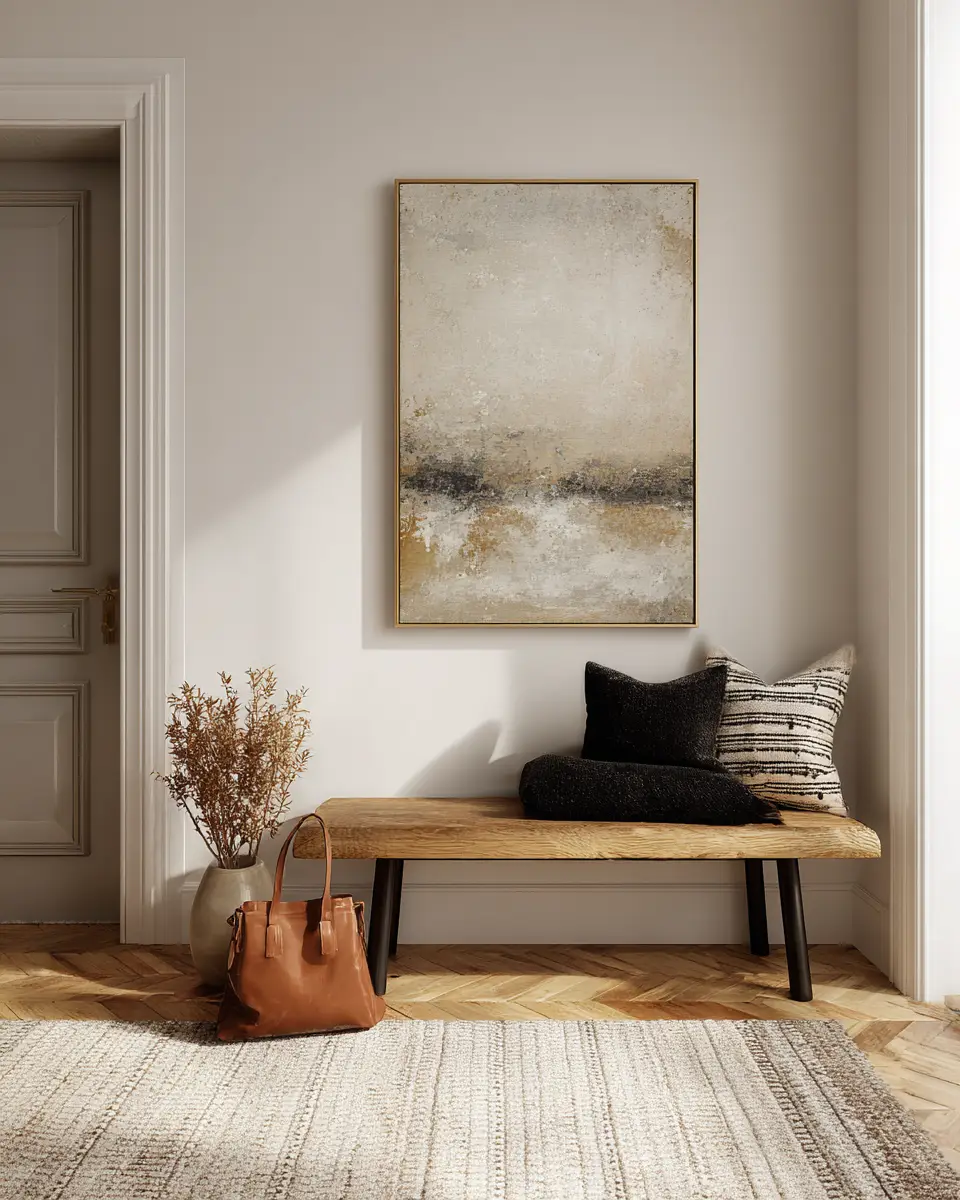 Beige Minimalist Entryway Decor Ideas