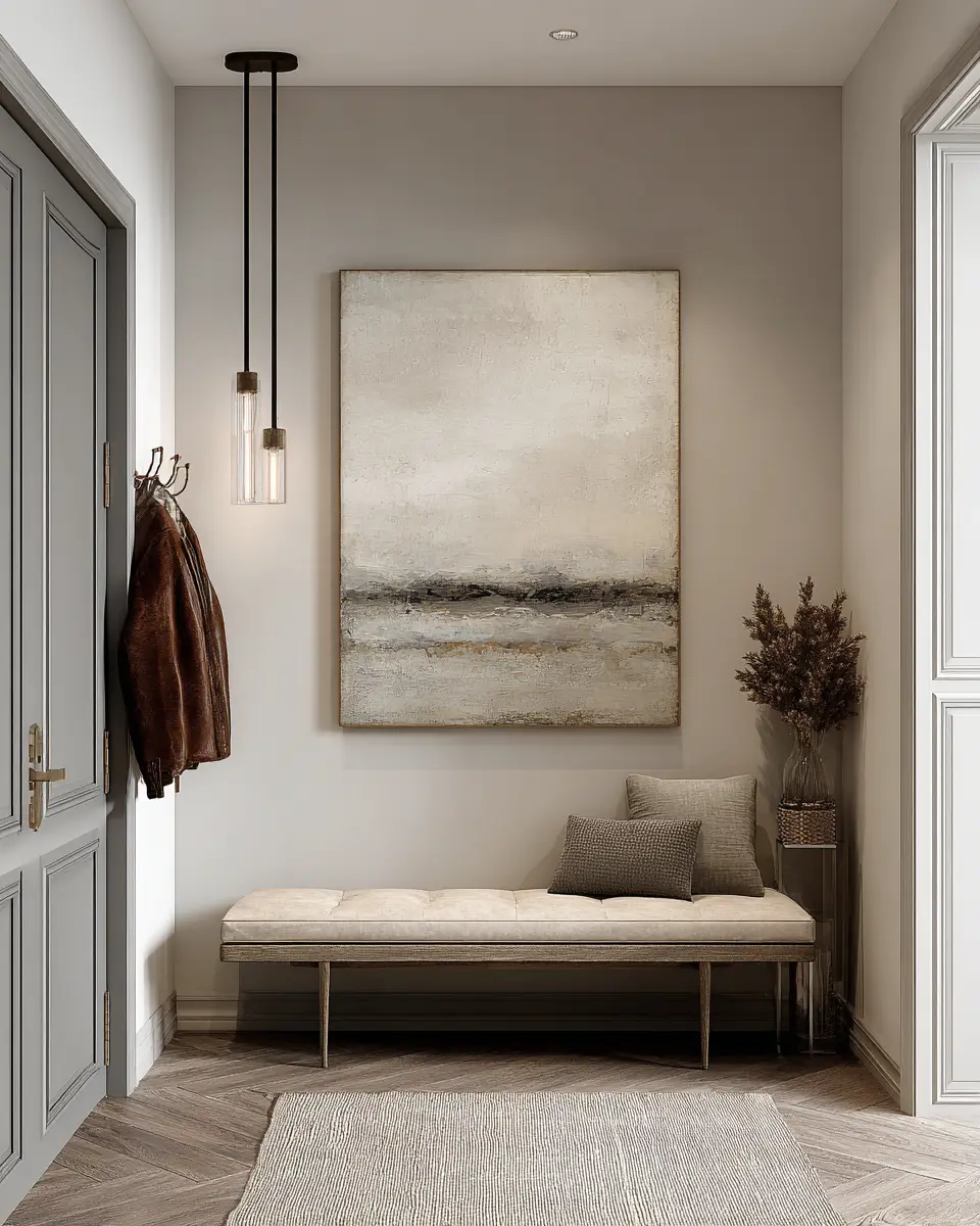 Beige Minimalist Entryway Decor Ideas
