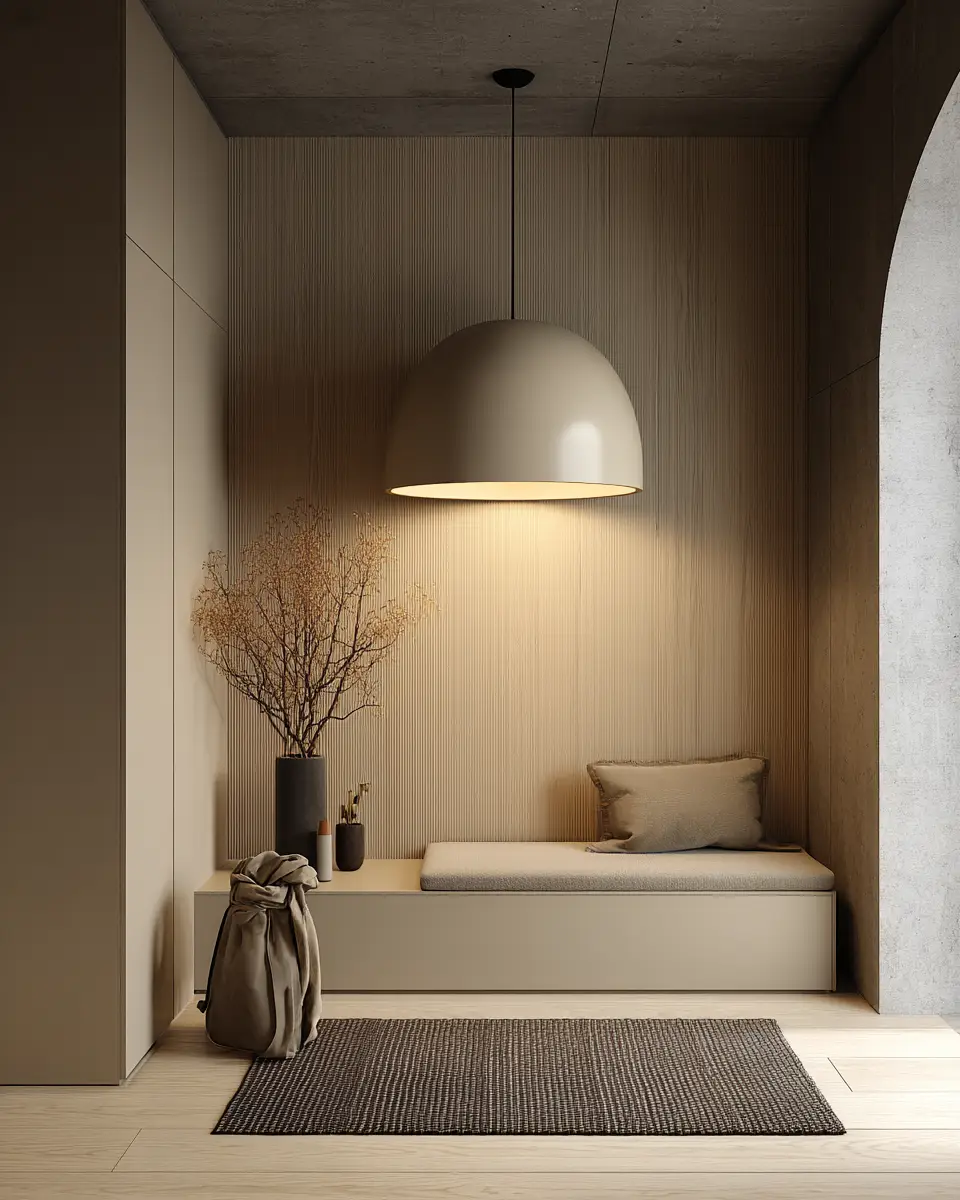Beige Minimalist Entryway Decor Ideas