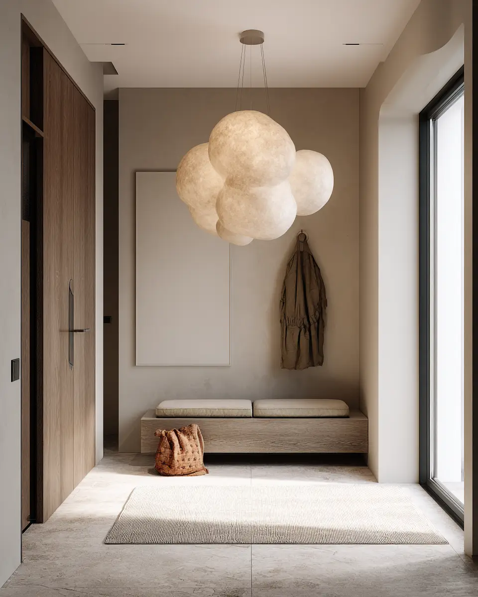 Beige Minimalist Entryway Decor Ideas