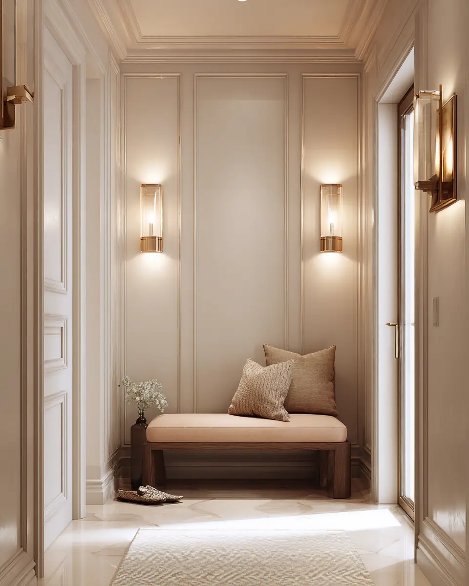 Beige Minimalist Entryway Decor Ideas