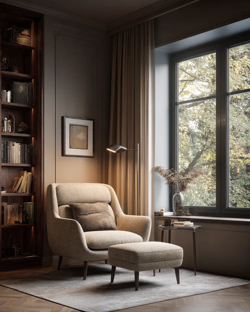 Beige Organic Modern Living Room Decor Ideas