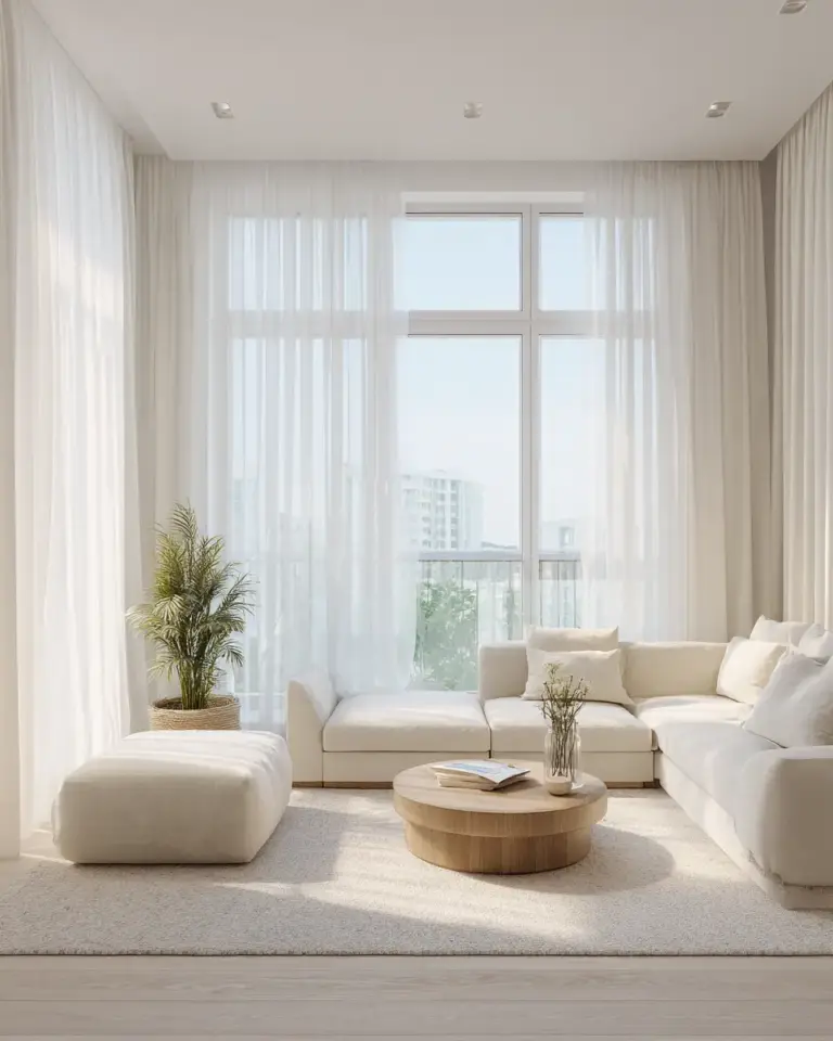 Beige Scandinavian Living Room Decor Ideas - Featured