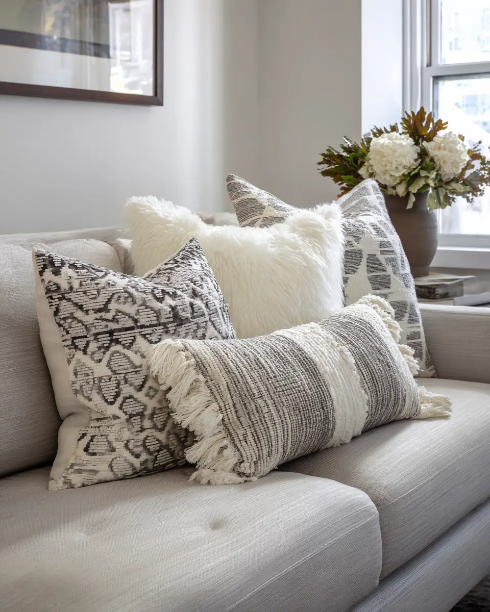 Beige Scandinavian Living Room Decor Ideas