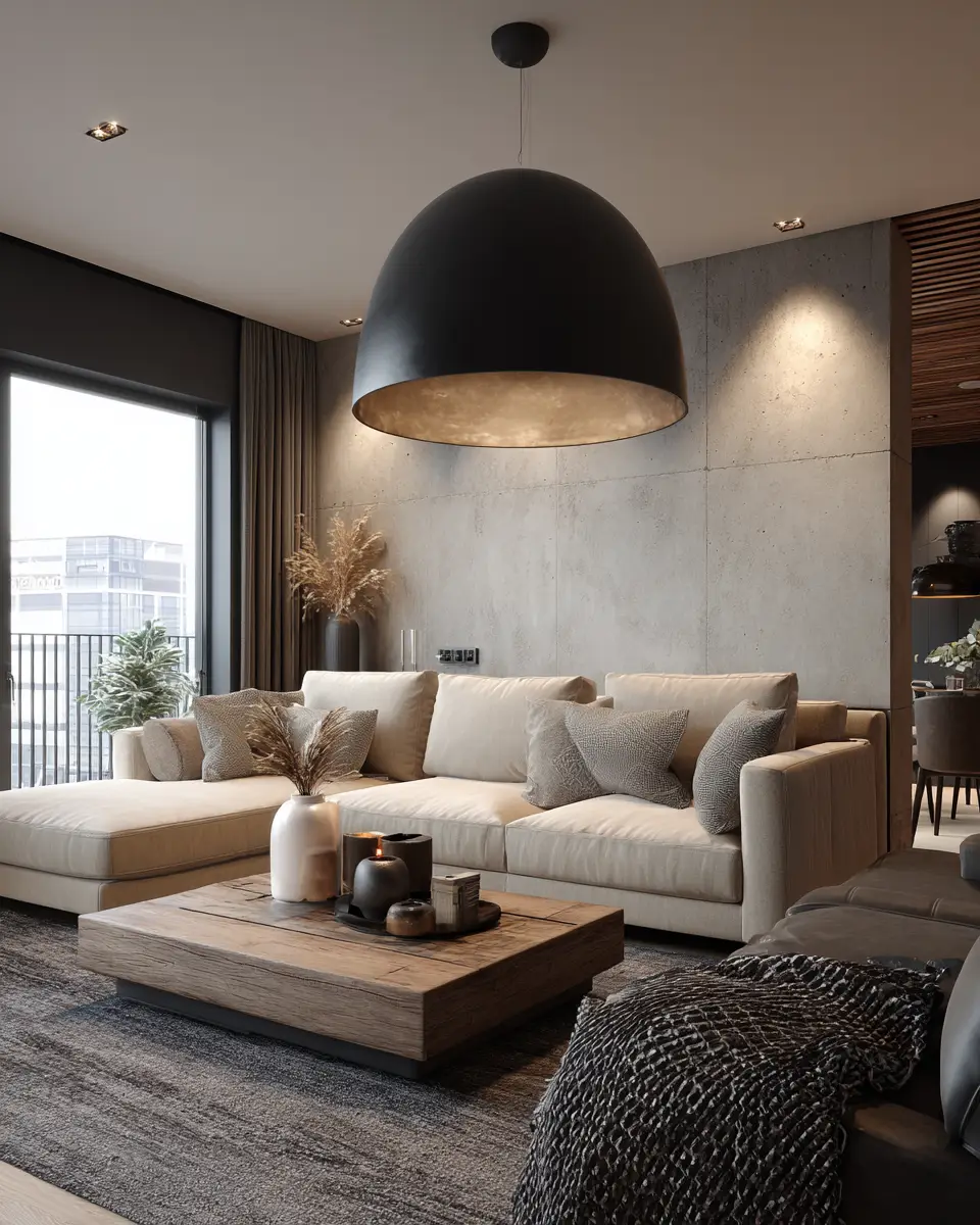 Beige Scandinavian Living Room Decor Ideas