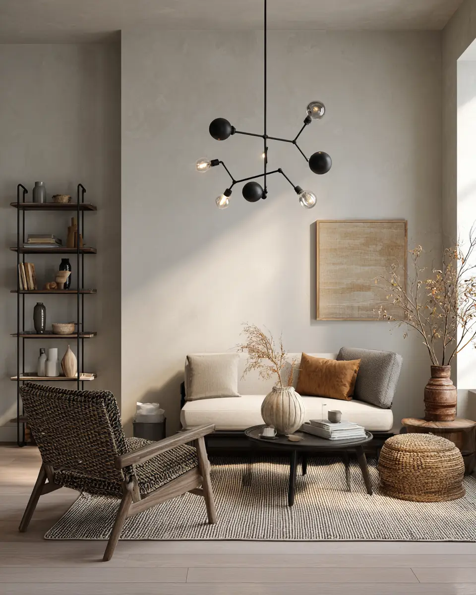 Beige Scandinavian Living Room Decor Ideas