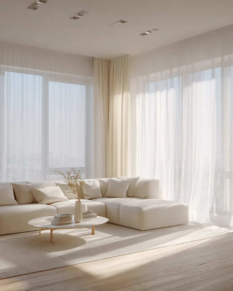 Beige Scandinavian Living Room Decor Ideas