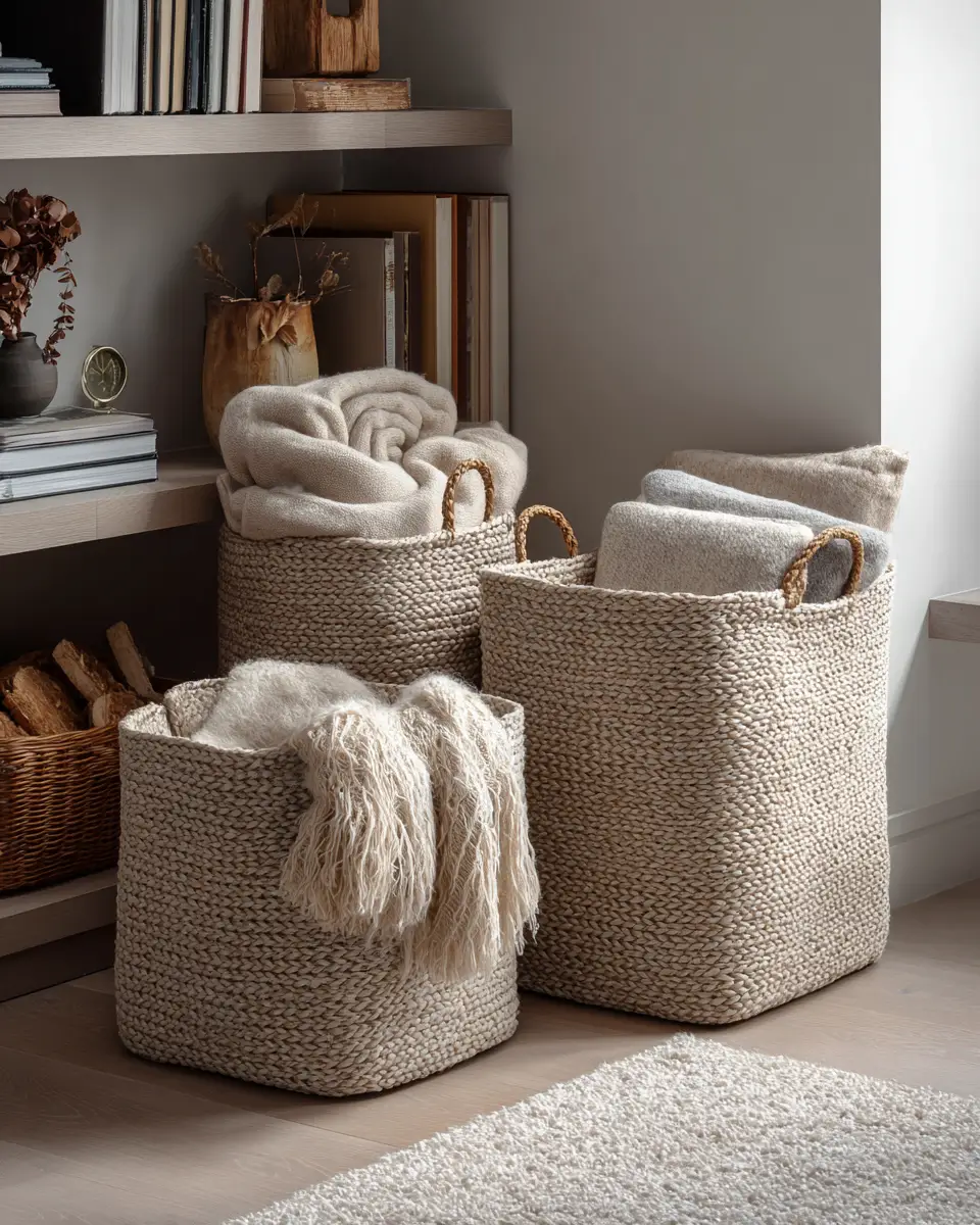 Beige Scandinavian Living Room Decor Ideas