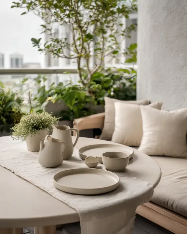 Beige Scandinavian Patio Decor Ideas - Featured